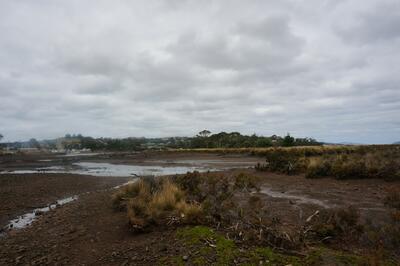 low tide access to Dead Isle